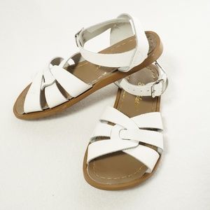 White Salt Water Sandals; Size 1